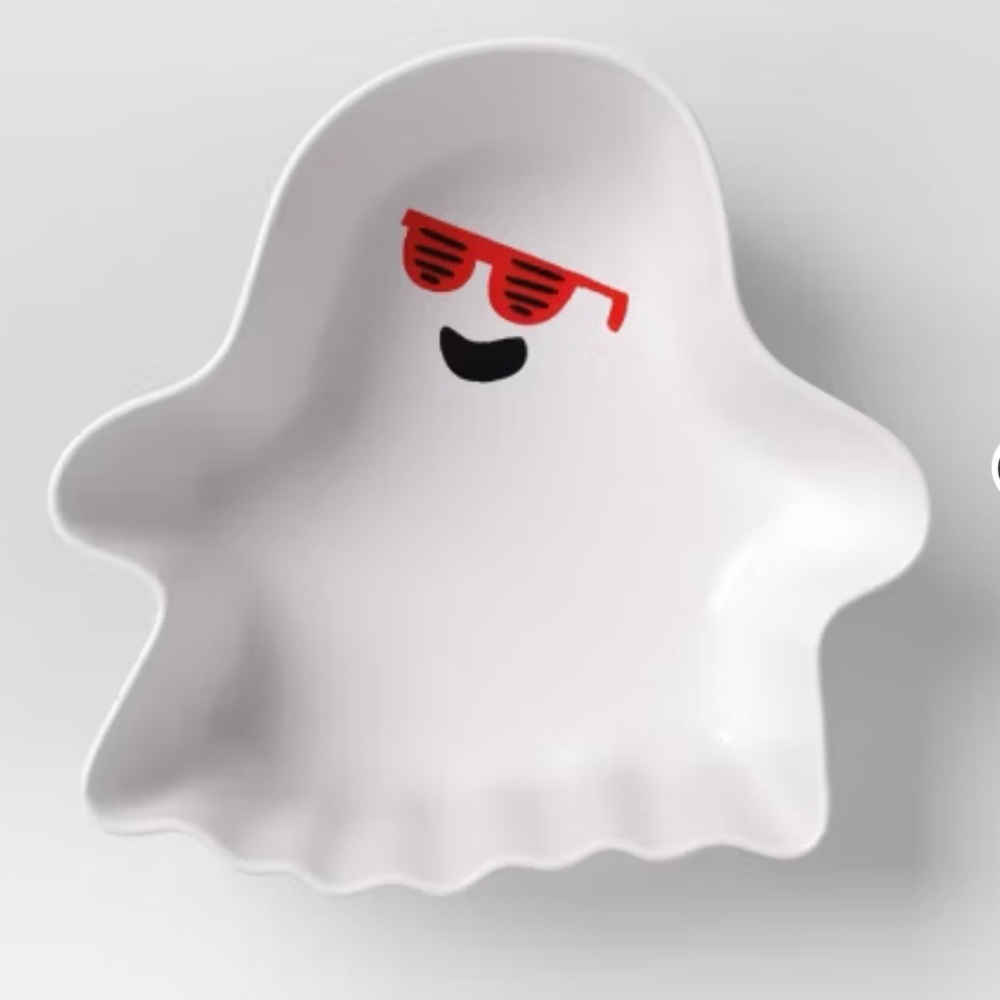 Halloween Melamine Figural Ghost Hyde & EEK Snack Bowl 18oz BPA FREE